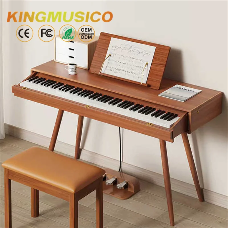 Hot sales new drawer digital pianos upright piano Heavy hammer 88 keys digital piano keyboard