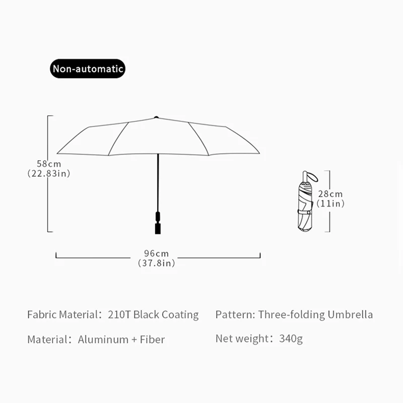 Full Automatic Umbrella Mechanism Wholesaler Compact Folding Umbrella green pink pattern printed black UV coating with UPF