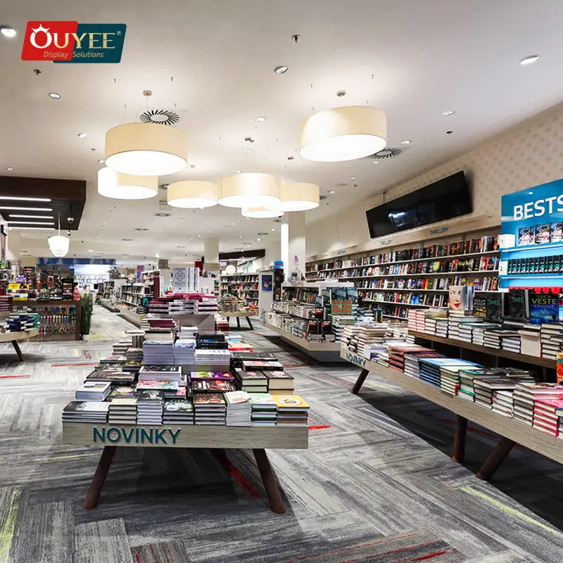 Original Showcase Bookstore Display Rack Fixture Cabinet Bookshop Library Filing Cabinet Book Shelf For Store