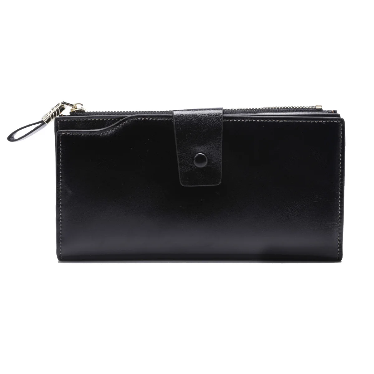 OEM Custom Design Long Wallet Smooth Elegant Genuine Leather Cow Hide Wallet