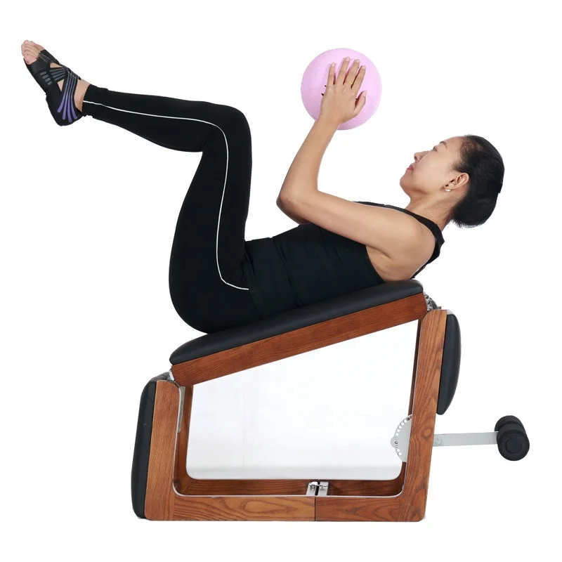 2019 New Professional Wood Pilates equipment reformer wunda stability yoga chair