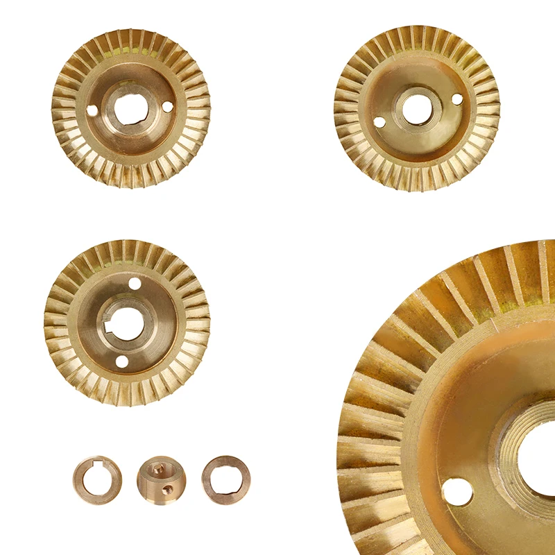 Imported Chinese products custom Water Pump Spare Part Double-sided Key way  Impeller Wheel Brass