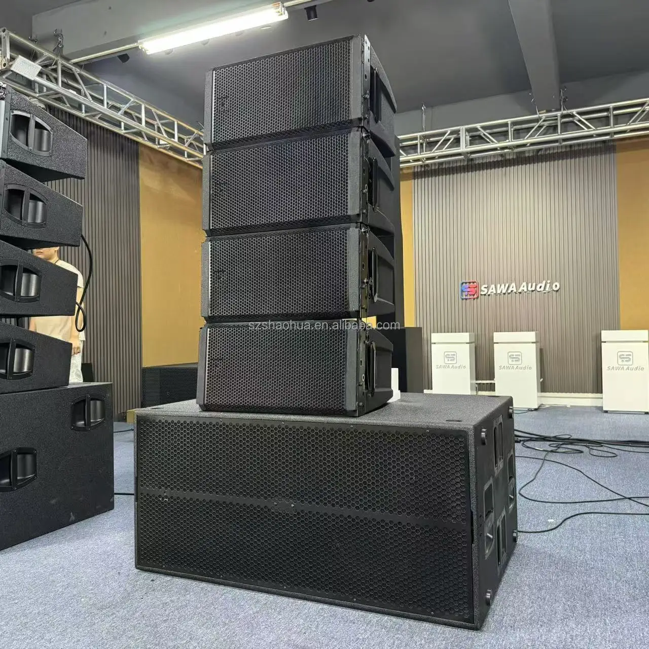 hdl 28-a 8 inch active two-way line array speakers active speaker sound equipment full range speaker