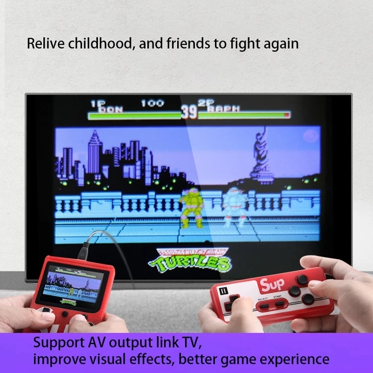 New Version 400 in 1 Sup Game Box Retro Double Player 400 Game Plus 8 Bit Classic Mini Game Consoles Wholesale for boy