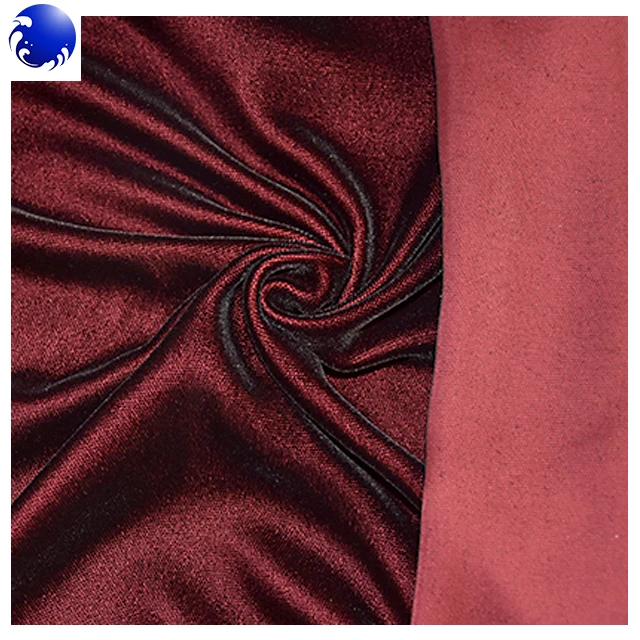 bottom price Two tone crushed micro velvet fabric 9000 made in China