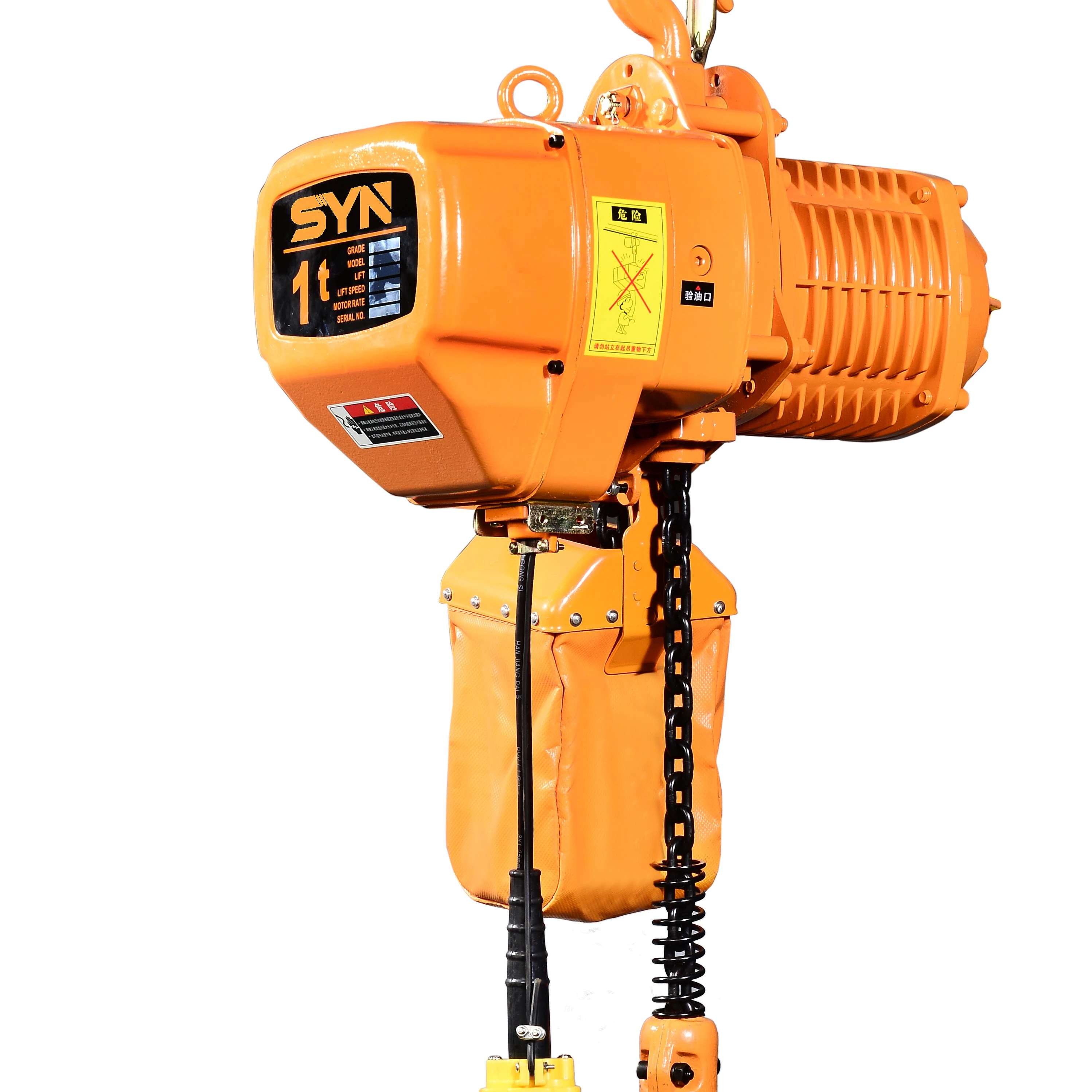 10t four chains Chain electric hoist  low price hook chain HHBB stationary type electric hoist