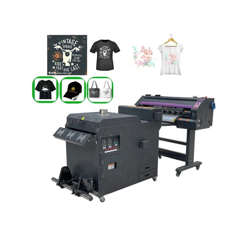Signkanon 60cm digital i3200 xp600 heat transfer t-shirt dtf pet film printer for cotton fabric