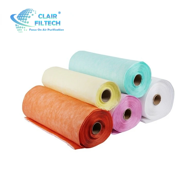 Synthetic Filter Bag Non-woven Paint Or Spray Booths Air Synthetic Pocket Paint Stop Glass Fiber Filter Media