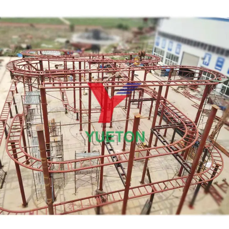 Huge Amusement Equipment Theme Park Rides Wild Mouse Roller Coaster For Sale