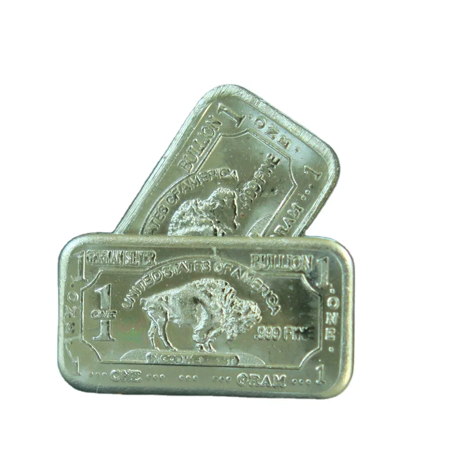 Coins for sale 1 Gram German Silver Buffalo Bullion Bar A94
