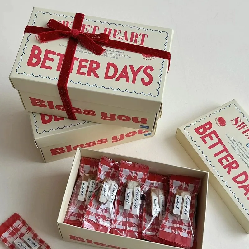 Free Design Luxury Feeling holicholic new model Christmas box baked cookies Candy Snowflake Crisp holiday gift box