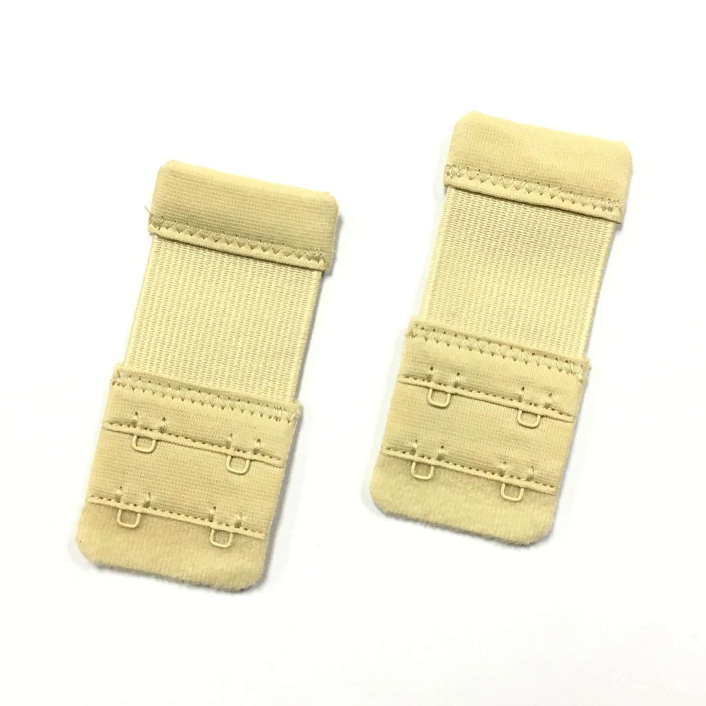 Manufacturer supply Low Price Underwear Accessories Bra Hook And Eye Tape Elastic Extender 2 rows 2 hook