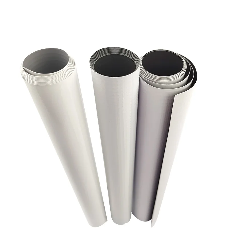 JUTU PVC flex banner white black back/lona banner para hot laminated frontlit backlit ad material