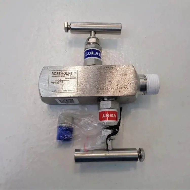 Stock Rosemounte 2 way valve manifold 0306 Inline Manifold 306 In-Line Pressure Manifold 0306RT22BA21 0306RT22BA11