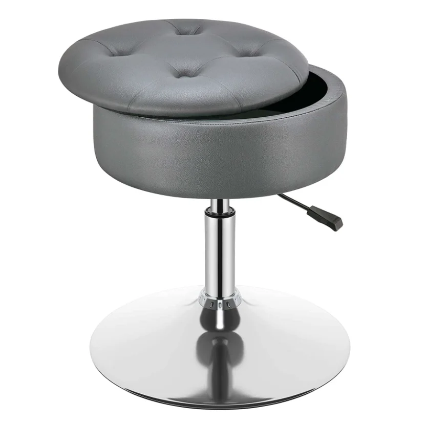 Simple Cheap Storage PU leather Swiveling Lifting Bar Stools