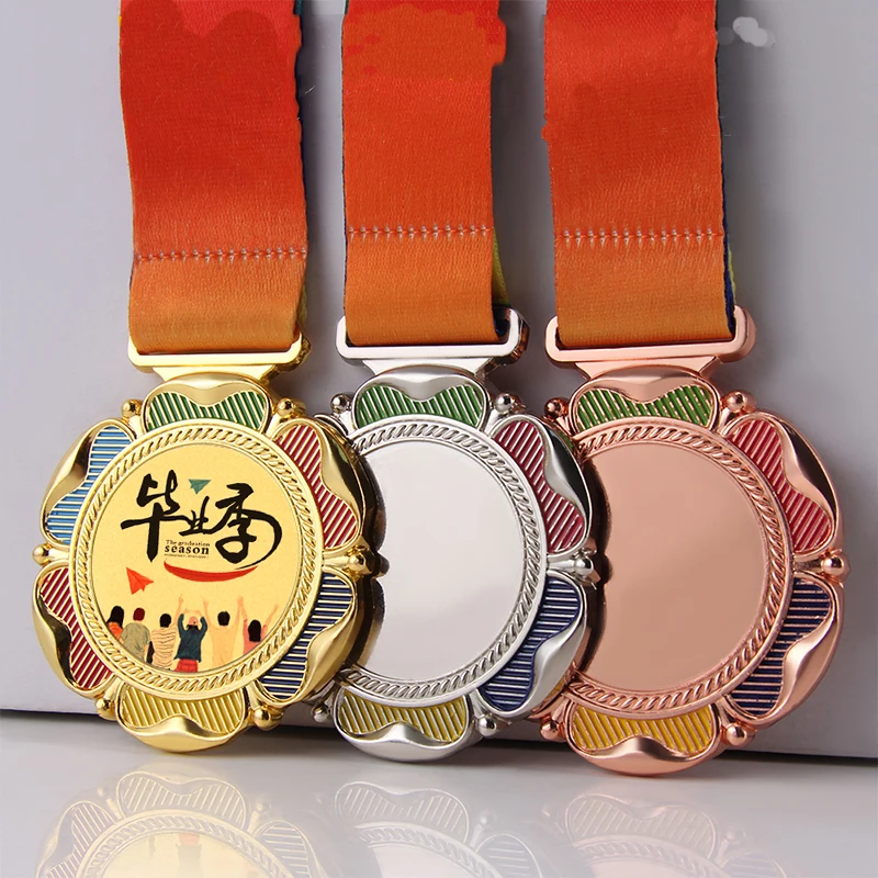 Wholesale Cheap design your Own Blank Zinc Alloy 3D Gold Award Custom Metal Sport metal Medal marathon gaming