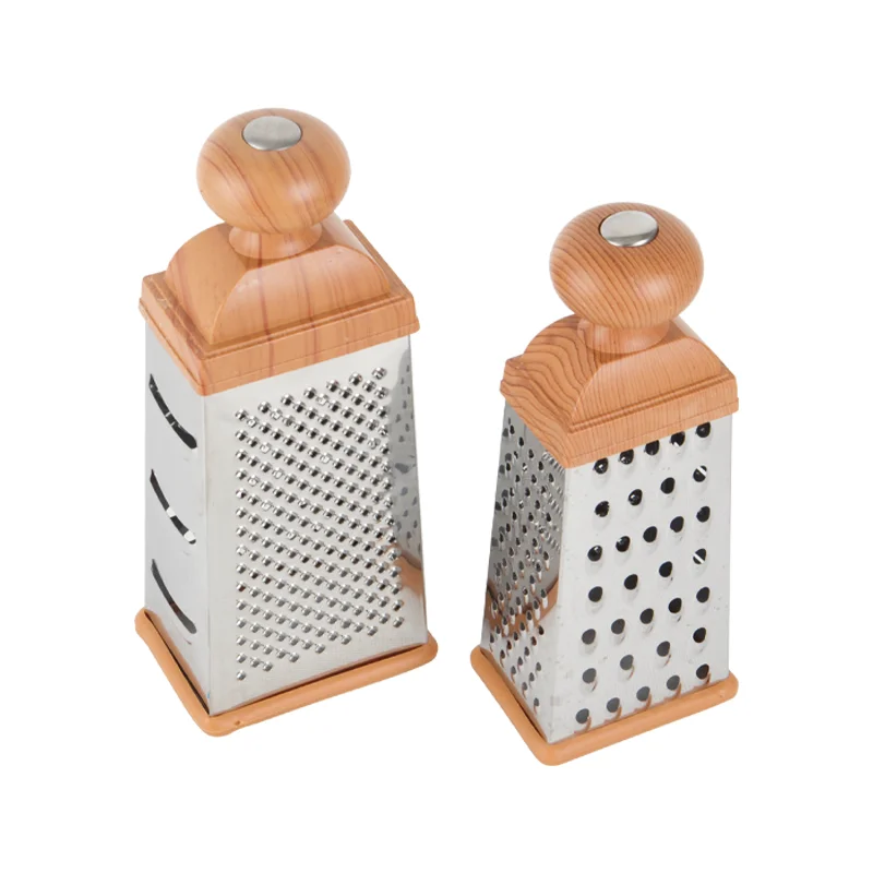 Wholesale Custom Multi-purpose Stainless Steel  4 Sides Handheld Cheese Vegetable Graters Fruit Potato Cutter Peeler for Kitchen