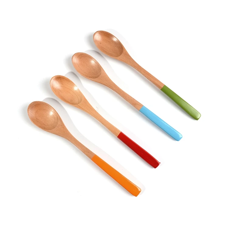 
 Детская деревянная мини-ложка для кофе с медовым ароматом  