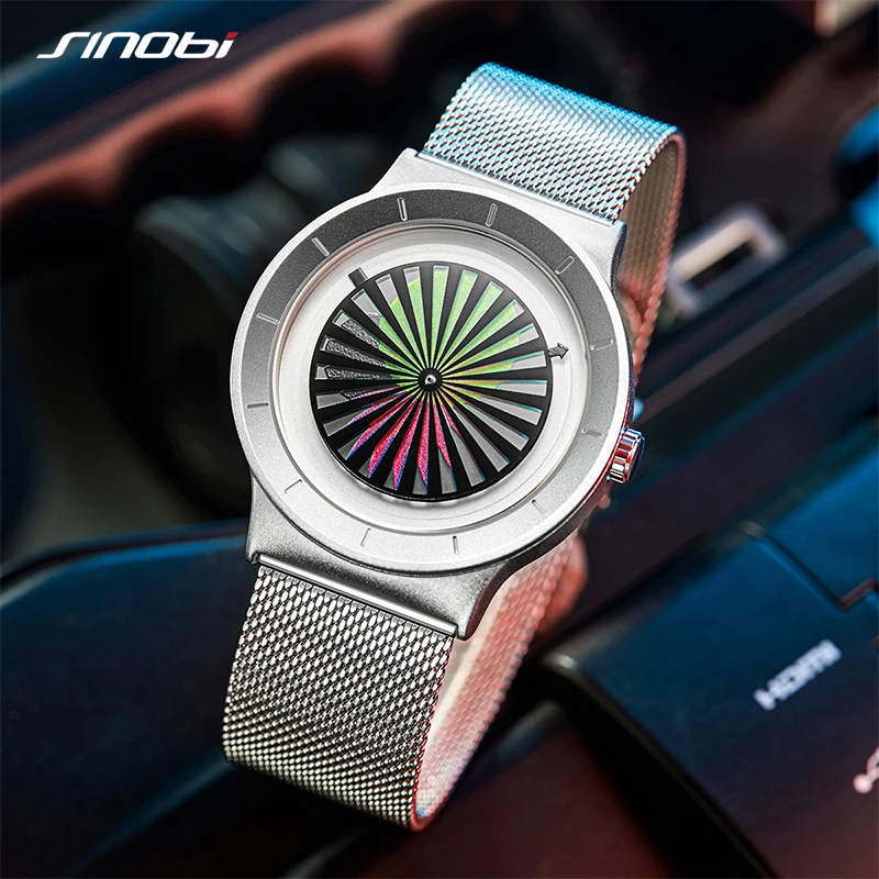  SINOBI Creative pineapple Pattern watches Unisex no logo quartz watchs for men 3ATM waterproof long lasting plating