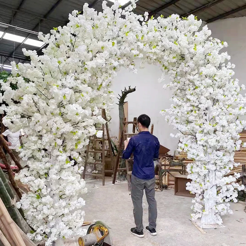 Wholesale 300 Cm High Wedding Event Backdrop Decor 3D Fake Flowers Panel Artificial Flower Tree For Wall