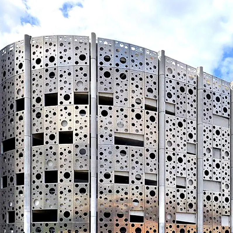 Colorful Decorative Perforated Sheet Metal Doors Panels