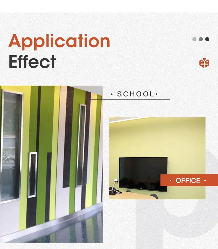 Fabric Acoustic Panel PVC Track System for Cinema Wall Decoration