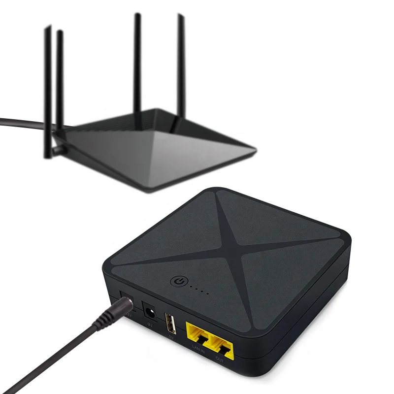 WGP USB DC POE UPS 12 V 1A Wi-Fi маршрутизатор онлайн Power Bank модем камера резервная батарея 5В 9В 12В 24В 48В мини источник бесперебойного питания для