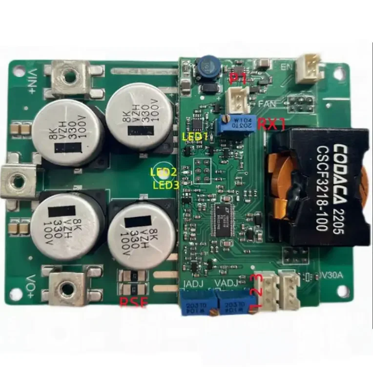 30A 95V DC Автоматический шаг вверх понижающий регулируемый постоянный ток и вольт блок питания зарядная плата mppt печатная