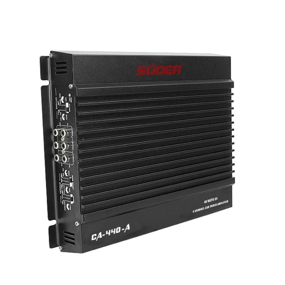 Suoer CA-440-A OEM автомобильный звуковой усилитель 4 канала 12v Авто Усилитель kit автомобильный усилитель звука