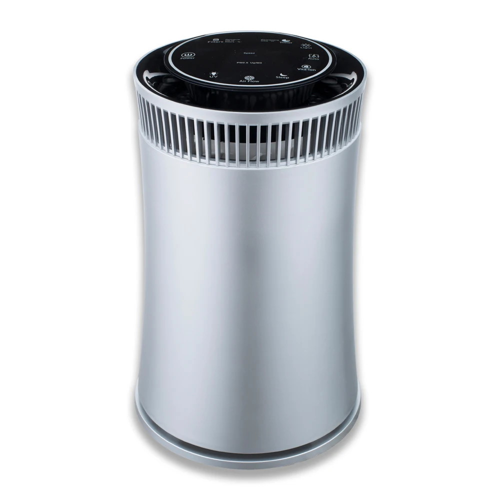 Trending 2024 air purifyer round shape air purifier uv germ light air treatment HEPA Filter with photo catalyst