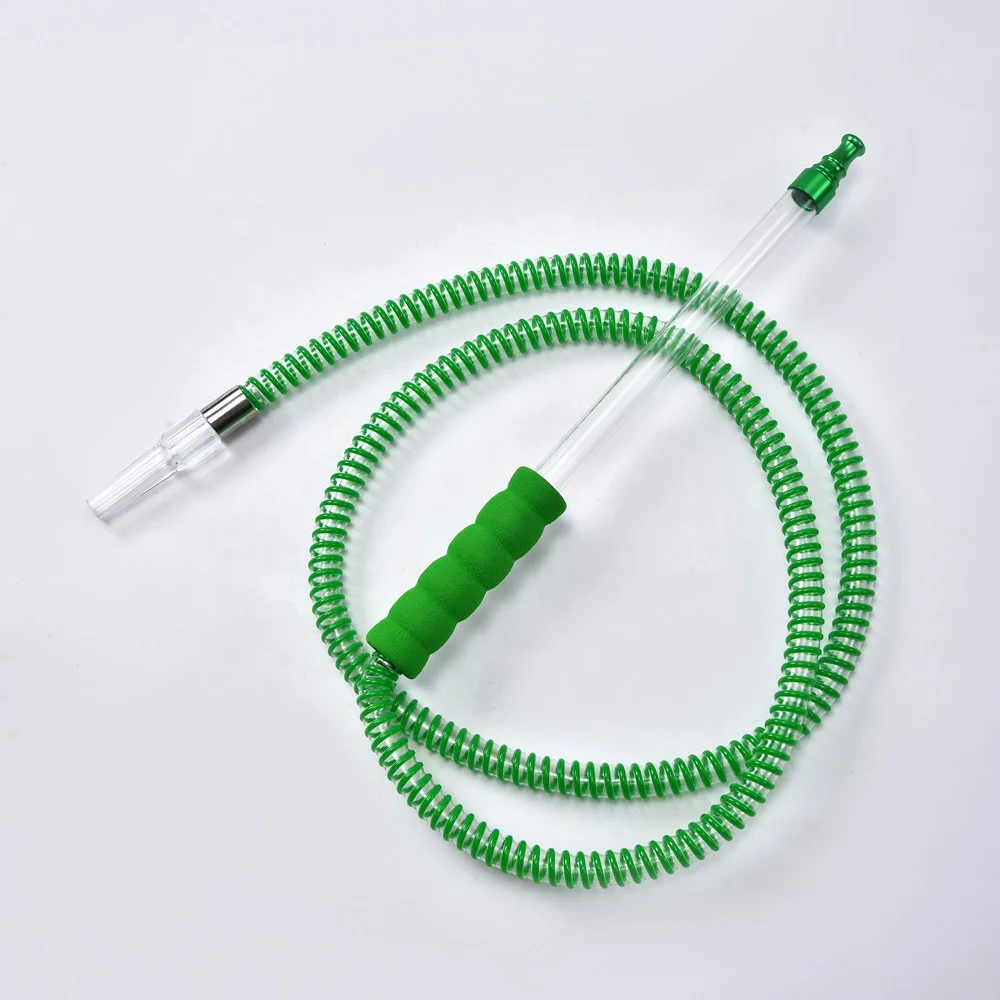 High Grade Hookah Shisha Smoking Pipe Shisha Hose Silicone Hookah Hose with sponge acrylic Handle