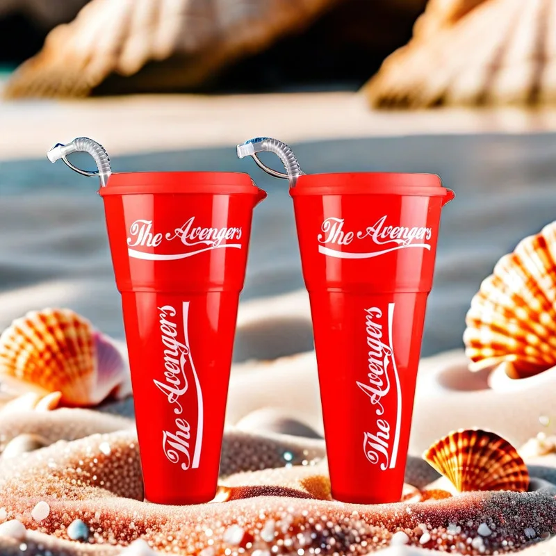 1000ML Disposable Super Large Net Red Plastic Cup Fried Chicken Popcorn Coke Multi-purpose Plastic Cup