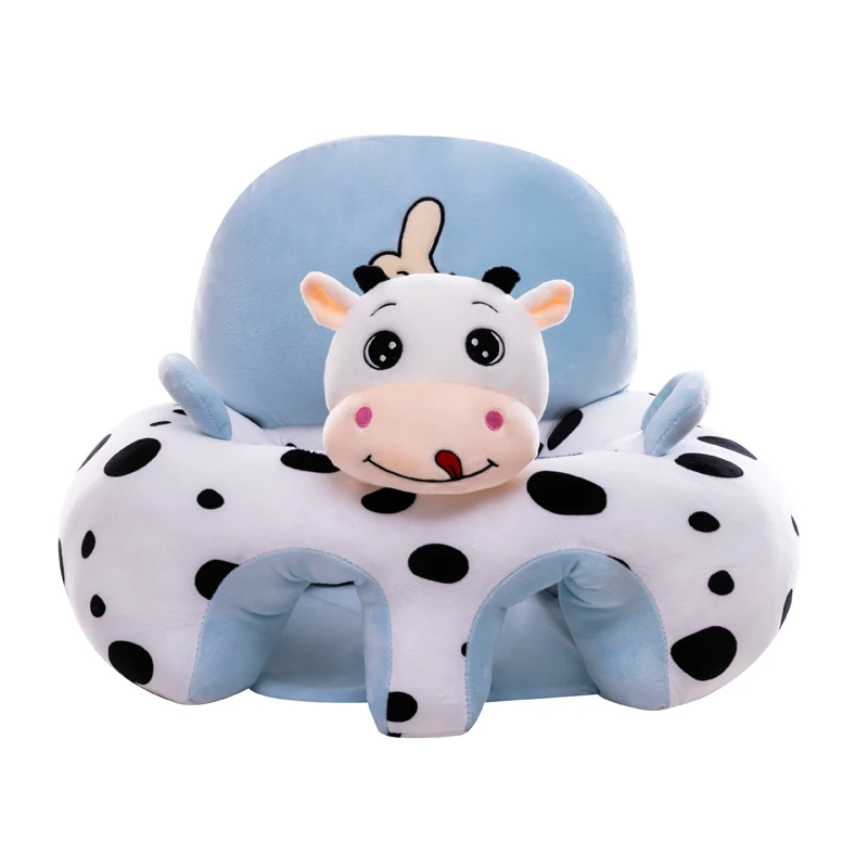 Custom Different animal round cheap portable plush baby animal sofa bed