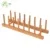 Plate Holder Dish Rack for Kitchen Eco-friendly Bamboo Wholesale Customized Shrink Wrap Sustainable Kitchen Stand 32MM 1000PCS