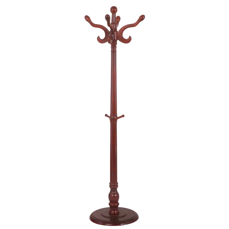 Luxury Coat Rack Solid Wood Floor Hanger Stand