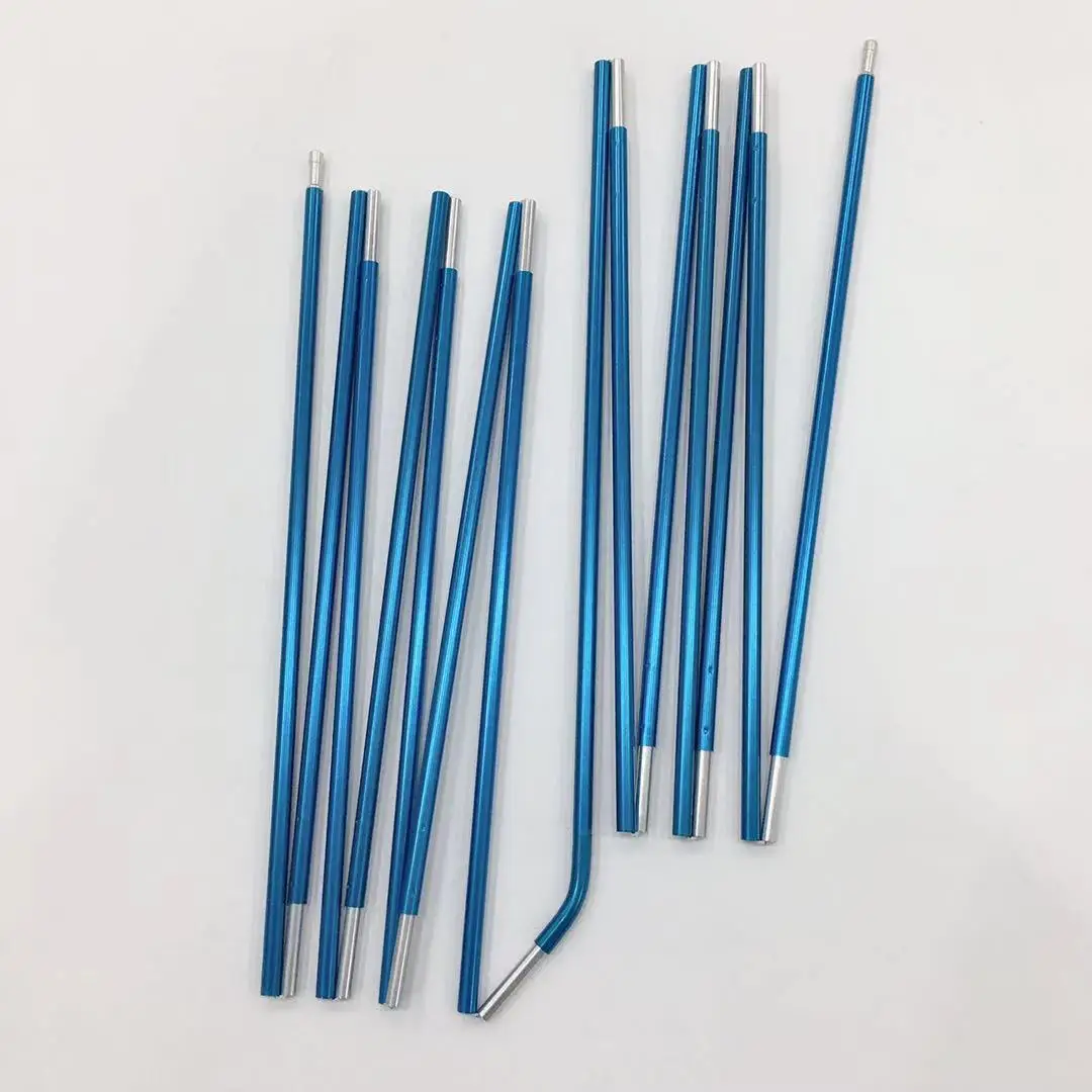 Aluminum pole connection in aluminum tent tube