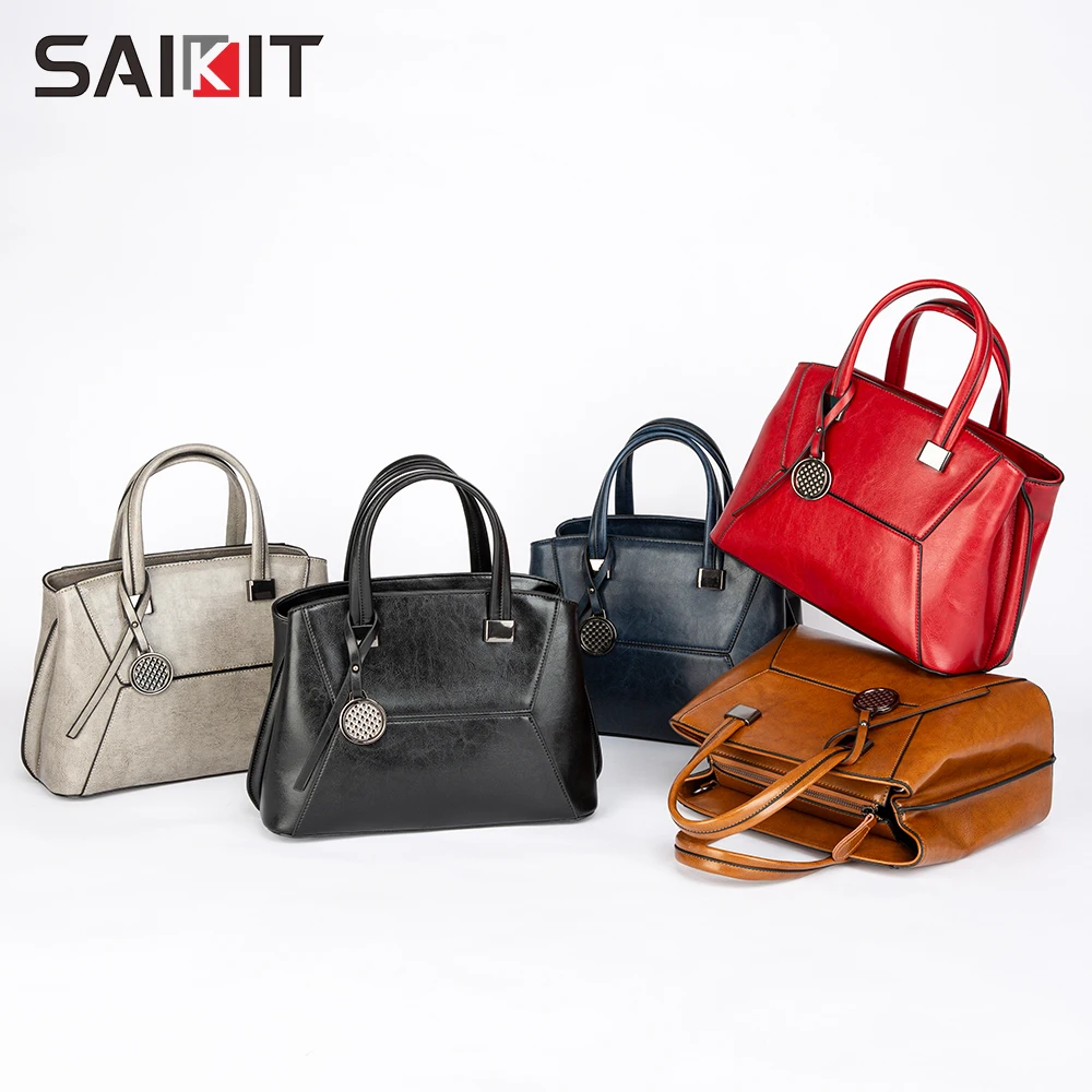  2021 Wholesale vintage lady genuine cowhide leather shoulder phone hand bags crossbody woman purse