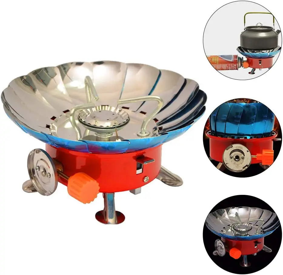 Portable Lotus Design Camping Gas Stove Windproof Stove Outdoor Stove Burner Exquisite Home Accessories