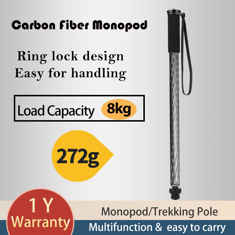 Carbon Fiber Monopod Tripod Video Camera