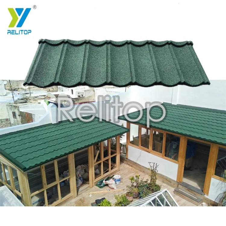 Roof Sheet Building Material Tile Corrugated Galvanized Aluminium Stone Coated Metal Roof Tile