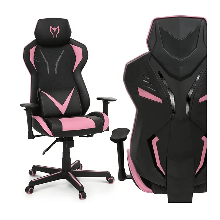 360 Degree Swivel PU Leather Home Office Ergonomic Reclining Purple Computer Chair Racing Style Gaming Chair for Computer Game