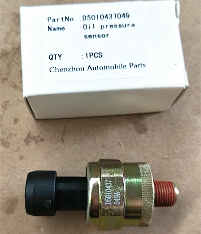 High quality Dongfeng Tianlong Truck Engine Spare Parts DCi11 Oil Pressure Sensor D5010437049