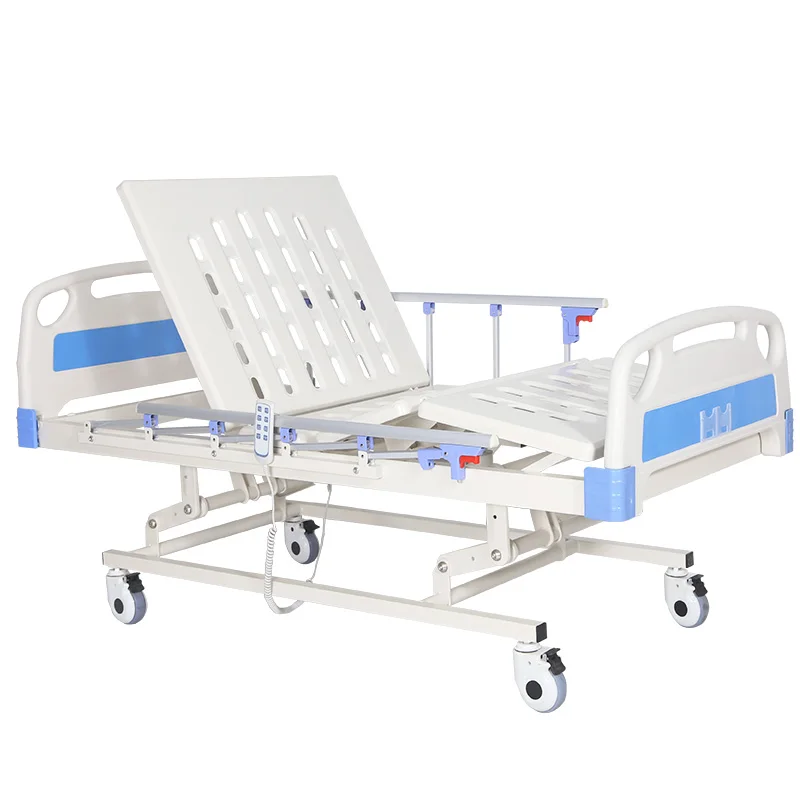 2021 hot sale for temporary isola multi functions 3 stainless folding cranks medical care hospital bed for patient
