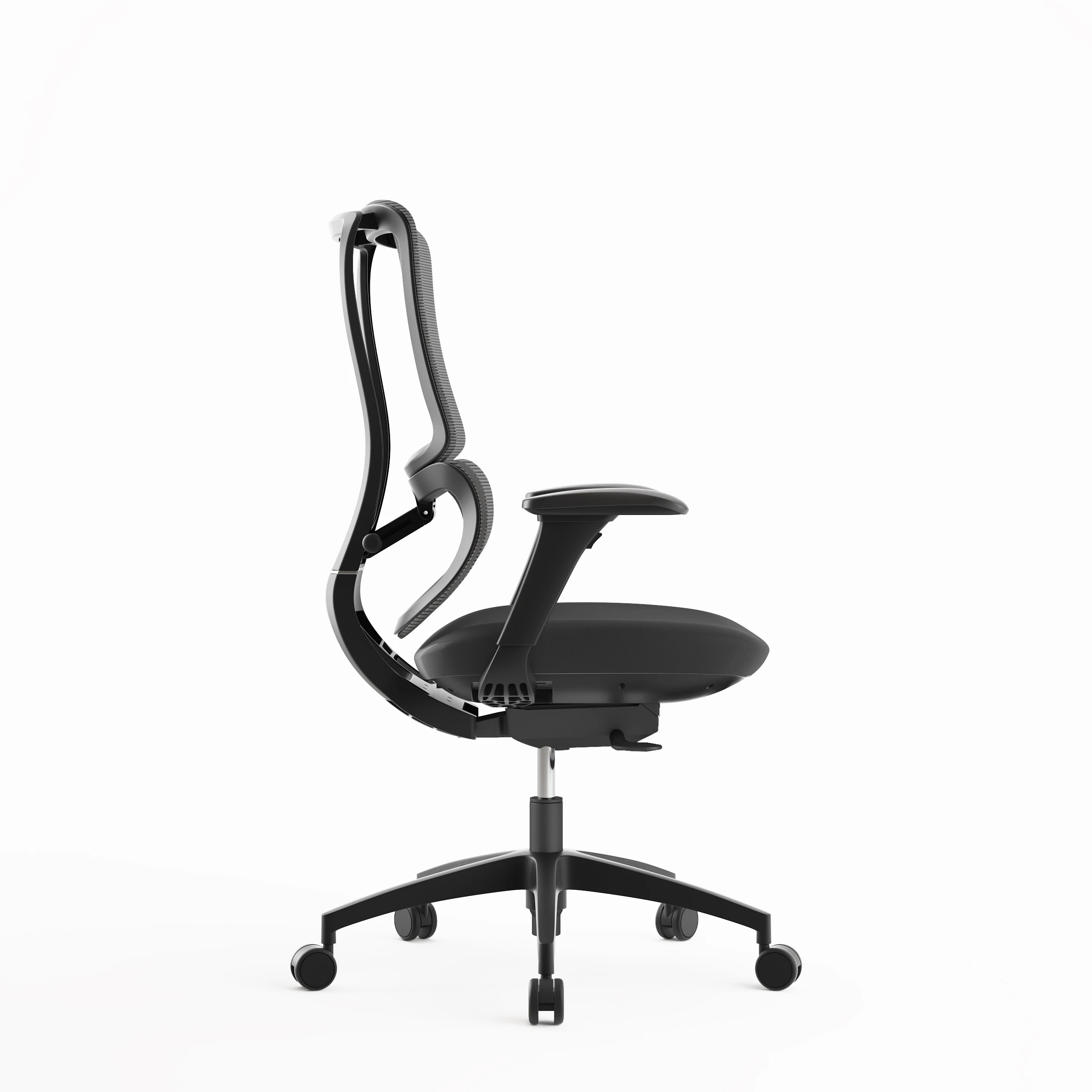 New Modern Design Factory Furniture Setup Black Ergonomic Stool Chair Computer Table And Ergonomic Chair Chair