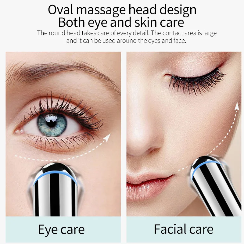 Умный Электрический мини-инструмент для красоты глаз импортный массажер вибрационный нагревающий ручка