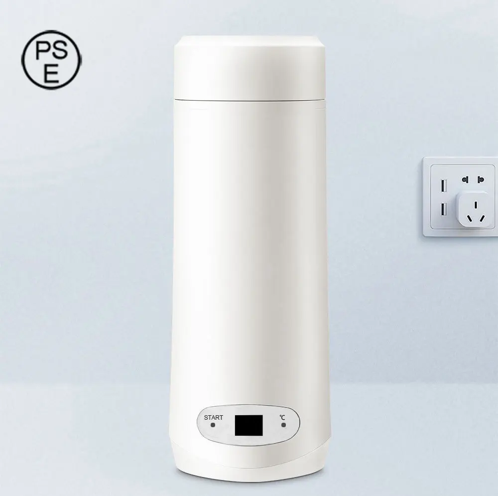 Small Hot Water Boiler with Temperature Setting Electric Travel Kettle Mini Electric Tea Coffee Mug for Hotel Office