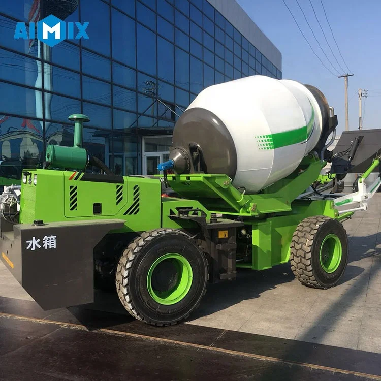 Aimix AS-3.5 cubic meter concrete self loading mixer truck with high capacity