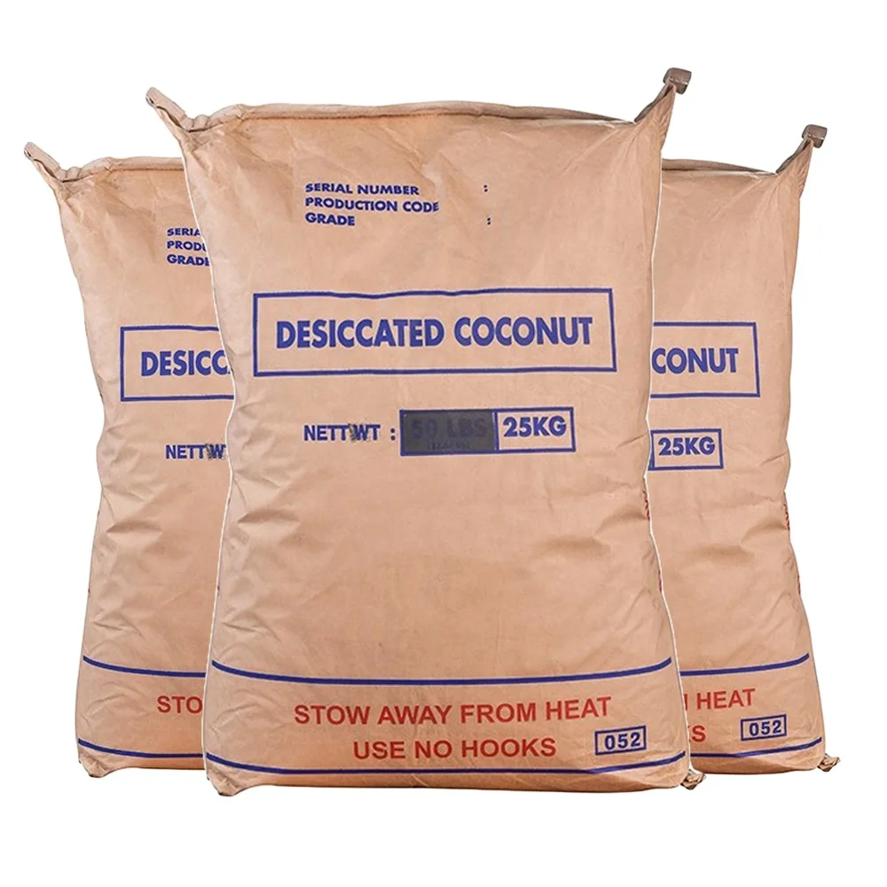 Organic Desiccated Coconut Chips Low Fat Price -Fine (25kg) desiccated coconut importers coconut meal powder