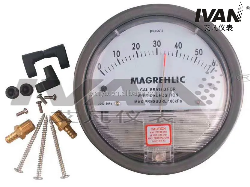 250pa Differential Pressure Meter Pressure Differential Meter