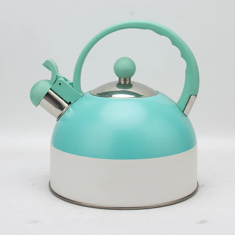 2.5 Liter Colorful travel camping stove top Stainless Steel whistling tea kettle